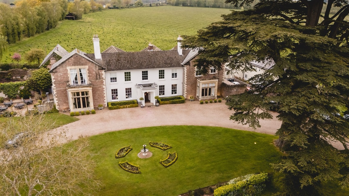 Aerial view of Glewstone Court